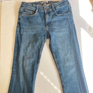 Zara stretch low waist flare Jeans